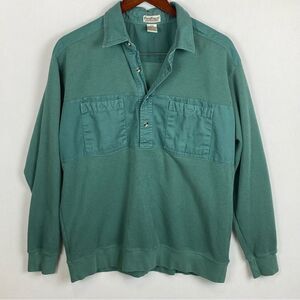 Norm Thompson Collared Long Sleeve Half‎ Button Shirt